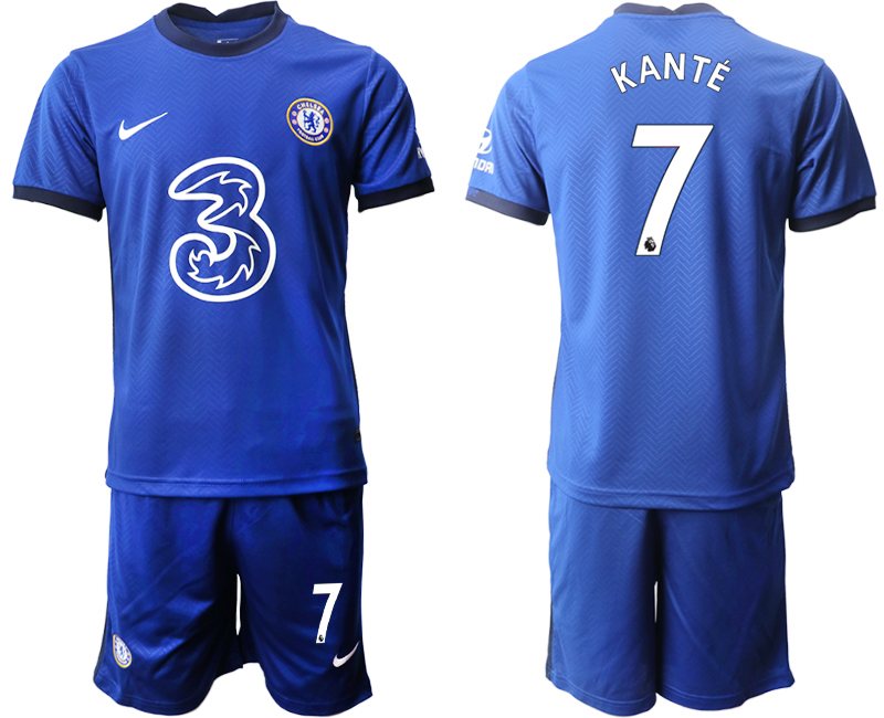 Men 2020-2021 club Chelsea home #7 blue Soccer Jerseys